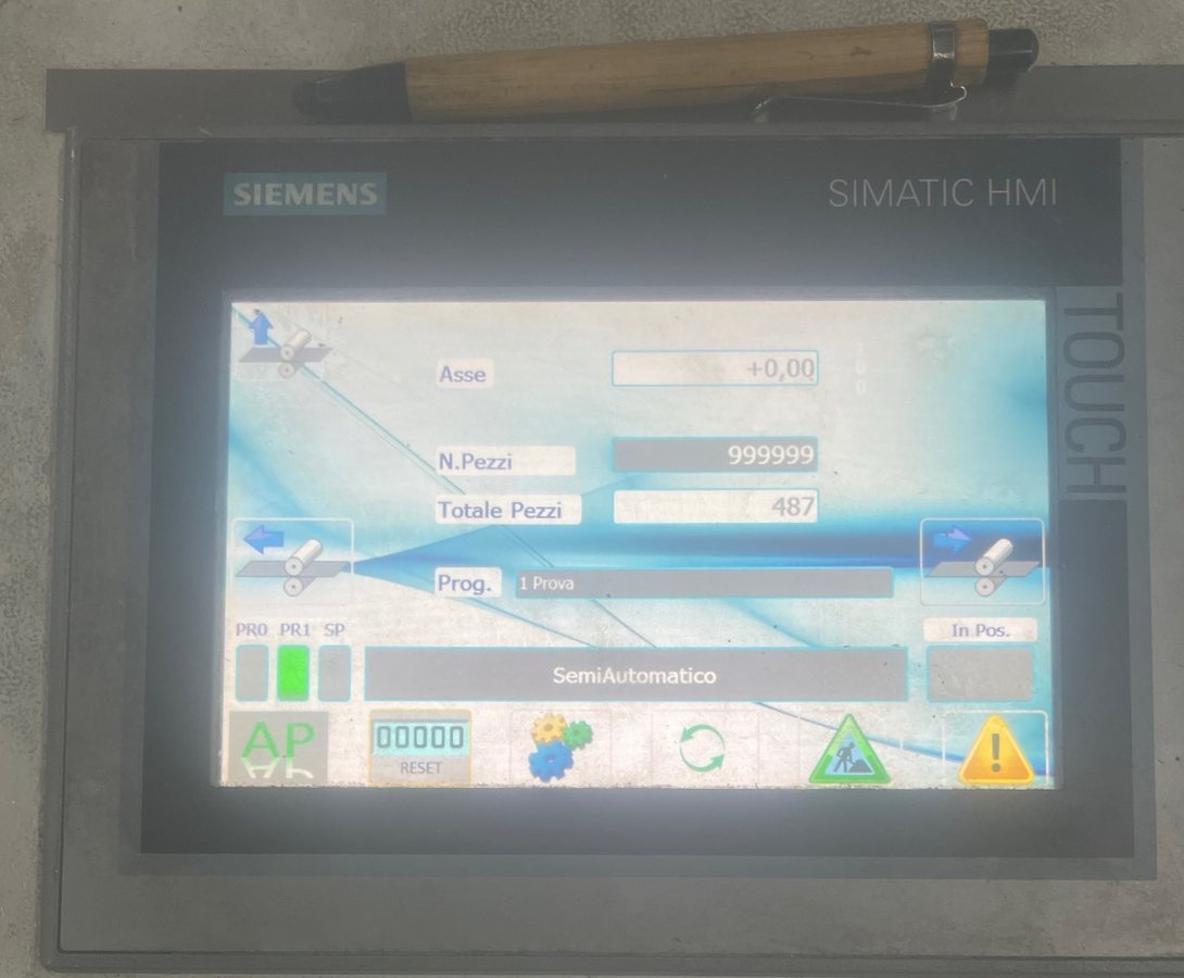 Pannello Siemens della pressa
